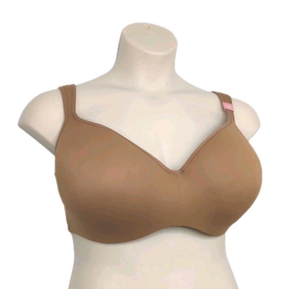 Cacique Lane Bryant Bra Plus Size 38H Brown Smooth Balconette Underwire